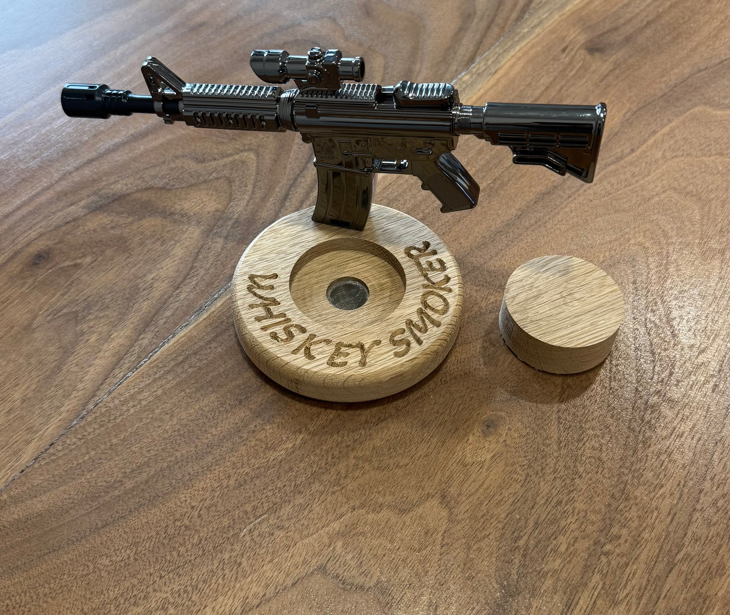 SOLID WHITE OAK WHISKEY SMOKER