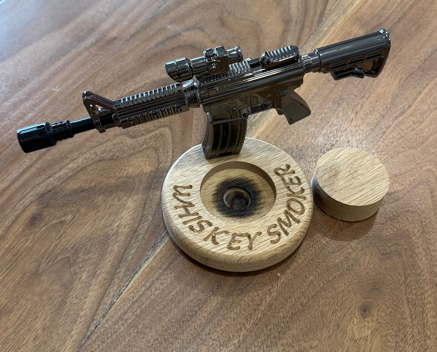 SOLID WHITE OAK WHISKEY SMOKER