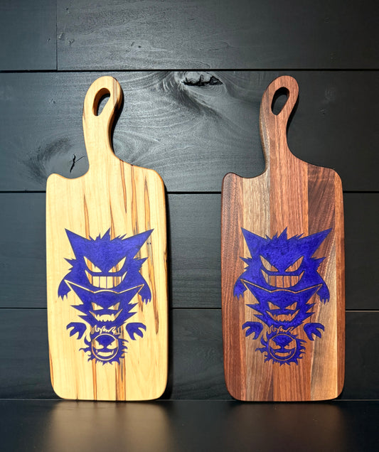 BLACK WALNUT / WORMY MAPLE GENGAR EVOLUTIONS CHARCUTERIE BOARD
