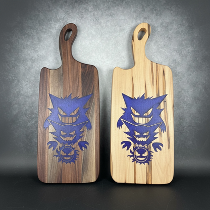 BLACK WALNUT / WORMY MAPLE GENGAR EVOLUTIONS CHARCUTERIE BOARD
